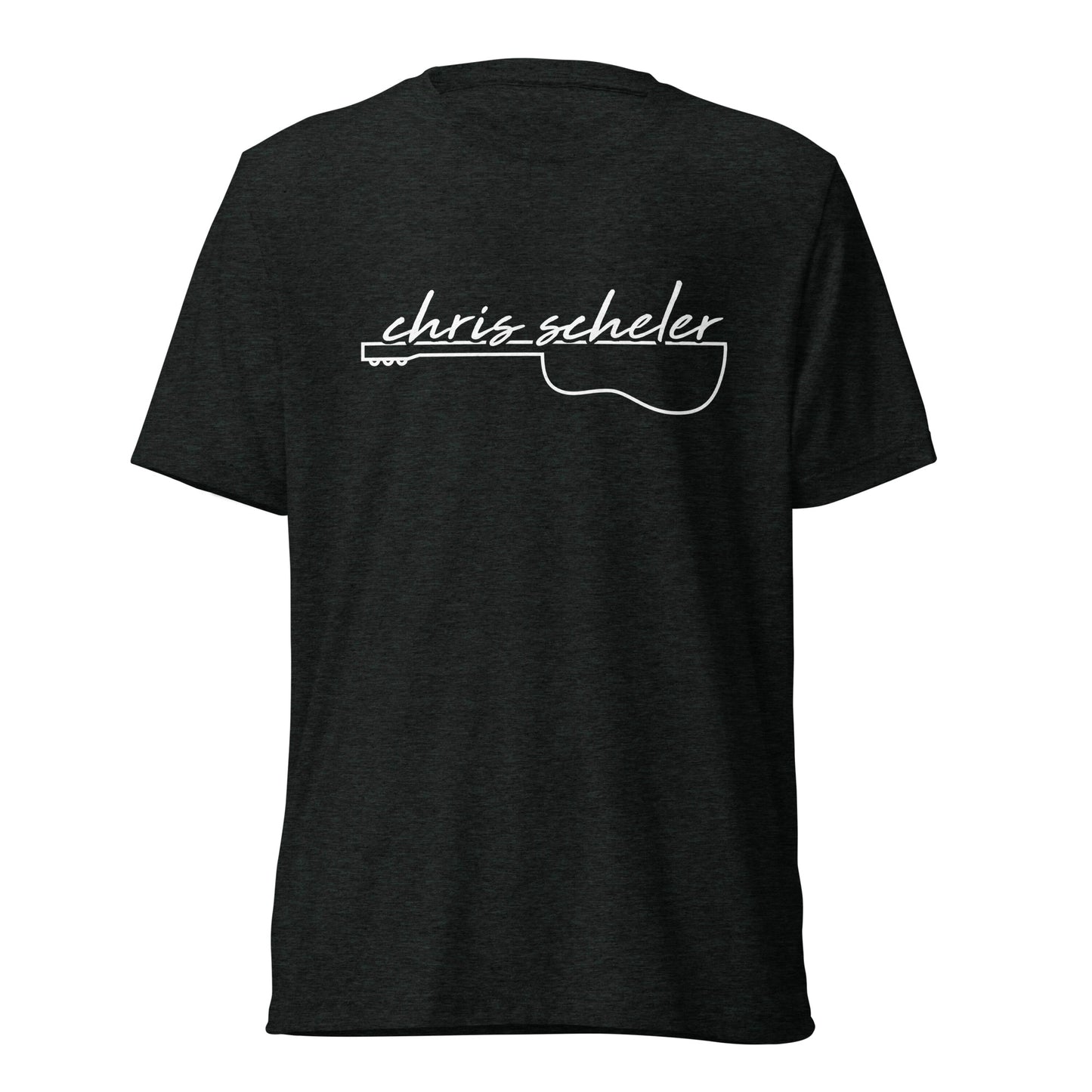 Guitar logo tri-blend t-shirt